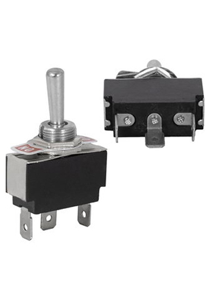RUICHI KN3(B)-103P on-off-on, Тумблер трехпозиционный однополюсный RUICHI KN3(B)-103P, ON-OFF-ON, 3 контакт тумблеры