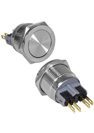 GQ22PF-11Z/N on-off+off-on, Кнопка антивандальная RUICHI GQ22PF-11Z/N, ON-OFF+OFF-ON, рабочая темпер