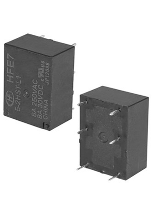 HFE7/5-2HST-L1, 5VDC 8A DPST-NO