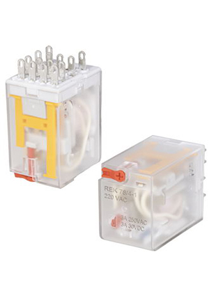 RUICHI REK 78/4-1, Электромагнитное реле RUICHI REK 78/4-1, 4PDT, 4C, 220 В, 3 А, 1.2 ВА, 50 мОм, -25...+55 реле промежуточные