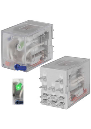 RUICHI REK 78/3-2, Электромагнитное реле RUICHI REK 78/3-2, 3PDT, 3C, 24 В, 5 А, 0.9 Вт, 50 мОм, -25...+55 реле промежуточные