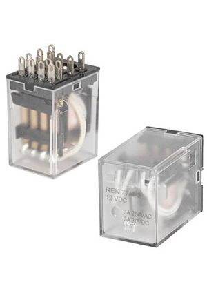 RUICHI REK 77/4-3, Электромагнитное реле RUICHI REK 77/4-3, 4PDT, 4C, 12 В, 3 А, 0.9 Вт, 100 мОм, -25...+55 реле промежуточные