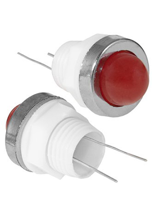 RUICHI N-318-R, Лампочка неоновая в корпусе RUICHI N-318-R, 12 В, красная лампы неоновые