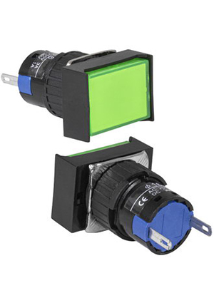 RUICHI N-330-G, Лампочка неоновая в корпусе RUICHI N-330-G, 220 В, зеленая лампы неоновые