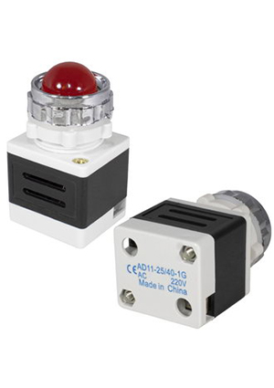 RUICHI N-322-R, Лампочка неоновая в корпусе RUICHI N-322-R, 220 В, красная лампы неоновые