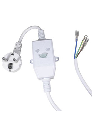 RUICHI SCZ IEC 320, Кабель питания с вилкой для водонагревателя с УЗО 3-х полюсный RUICHI SCZ, оконцованный кабель сетевой