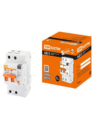 TDM electric АД12 2P C63 100мА 4.5кА тип АС 3мод выключатели