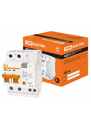 TDM electric АД12 2Р 40А 30мА выключатели