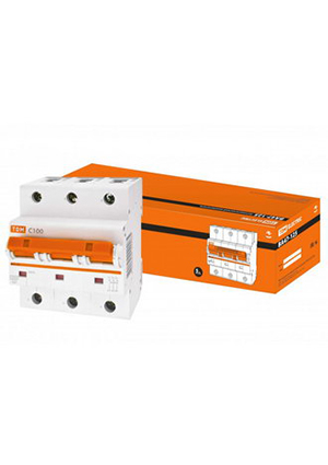 TDM electric ВА47-125 3Р 100А 15кА х-ка С выключатели