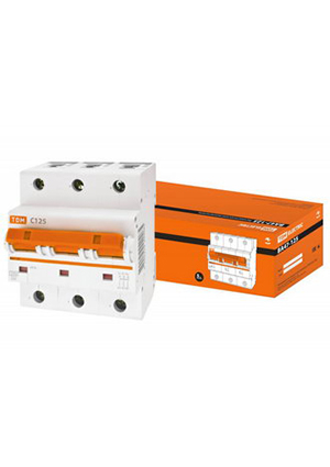 TDM electric ВА47-125 3Р 125А 15кА х-ка С выключатели