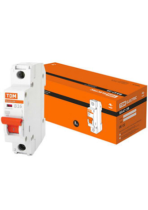 TDM electric ВА47-29 1Р 16А 4.5кА х-ка В выключатели