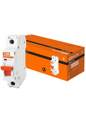 TDM electric ВА47-29 1Р 3А 4.5кА х-ка С выключатели