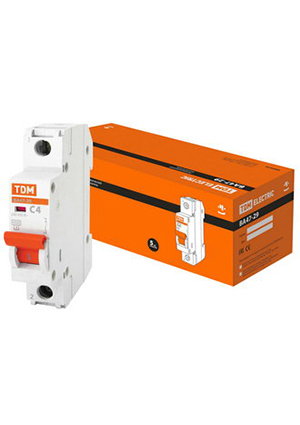 TDM electric ВА47-29 1Р 4А 4.5кА х-ка С выключатели