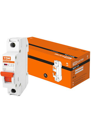 TDM electric ВА47-29 1Р 25А 4.5кА х-ка С выключатели