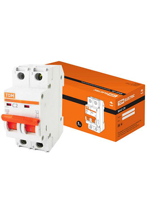 TDM electric ВА47-29 2Р 2А 4.5кА х-ка С выключатели