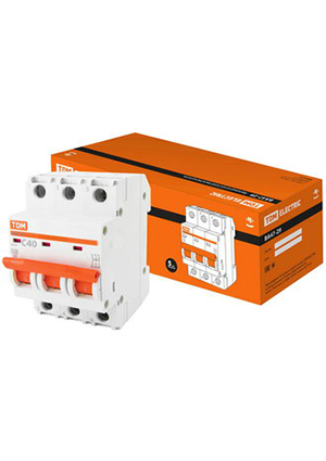 TDM electric ВА47-29 3Р 40А 4.5кА х-ка С выключатели