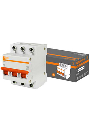 TDM electric ВА47-63 3Р 50А 4.5кА х-ка С выключатели