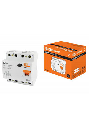 TDM electric ВД1-63 4Р 32А 30мА выключатели