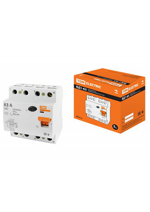 TDM electric ВД1-63 4Р 63А 300мА выключатели