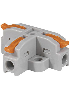 RUICHI СМК T3, Зажим-клемма RUICHI СМК T3, Т-образная, 1 контакт, 24 А, 450 В, корпус PA66 клеммные зажимы