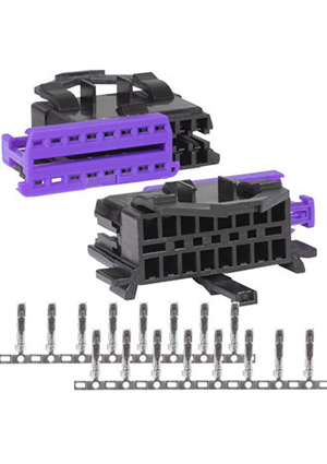 RUICHI OBD-16-Z01, Разъем диагностический OBD RUICHI Z01, OBD2-female, прямой, 16 контактов, 24 В, ABS плас разъемы межблочные (интерфейсные)