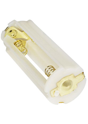 RUICHI AAAx3 ZH215 white, Батарейный отсек открытый цилиндрический RUICHI ZH215, тип AAAx3, корпус ABS-плас батарейные отсеки и колодки