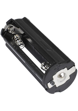 RUICHI AAAx3 ZH215 black, Батарейный отсек открытый цилиндрический RUICHI ZH215, тип AAAx3, корпус ABS-плас батарейные отсеки и колодки