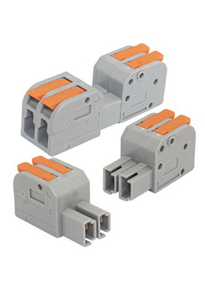 RUICHI СМК 223G-2, Клемма зажимная проходная разборная RUICHI СМК 223G-2, аналог WAGO, на 2 провода, 4-х ко клеммные зажимы