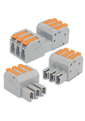 RUICHI СМК 223G-3, Клемма зажимная проходная разборная RUICHI СМК 223G-3, аналог WAGO, на 3 провода, 6-ти к клеммные зажимы