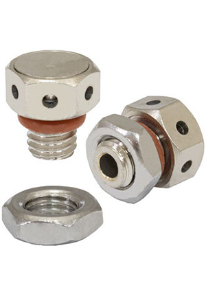 RUICHI M5X0.8 Brass/Steel nut, Клапан выравнивания давления RUICHI M5х0.8, 1 л/мин, IP67, -40 +125 C, корп аксессуары для корпусов