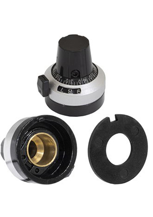 RUICHI RH3-6.35-22X24-01P, Ручка приборная со счетчиком для многооборотных потенциометров RUICHI RH3-6.35-2 ручки для радиоаппаратуры