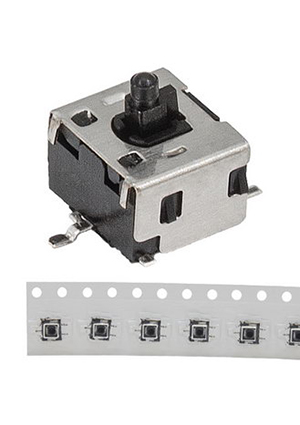 RUICHI DS-005, Микропереключатель RUICHI DS-005, 0.1 А, 30 В, 500 мОм, 50000 циклов, 3х4.1х3.4 мм, -40..+70 микропереключатели