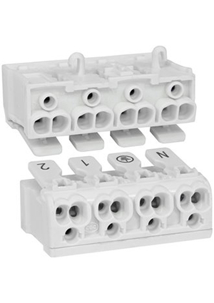 RUICHI PCT-214P, Клемма пружинная соединительная RUICHI PCT-214P 4-полюсная клеммные зажимы