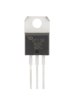 WEIDA BT136-800D, BTA136-800D Weida симистор (триак) 800 В, 4 А, TO-220AB тиристоры импортные