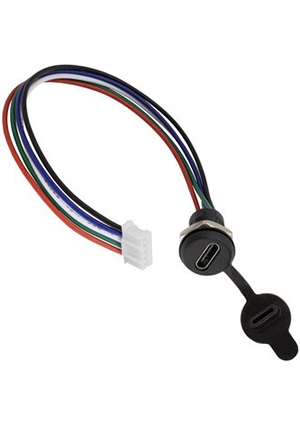 RUICHI TYPE-C-5pin-PH2.0, Разъём TYPE-C-5Pin-PH2.0 RUICHI, длина кабеля 155 мм, 5 контактов с клеммной коло разьемы USB