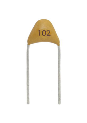 RUICHI 1000pF/50V NP0, 1000pF/50V NP0, MLCC керамический конденсатор RUICHI, 1 нФ, 50 В, NP0, 10%, выводно конденсаторы керамические выводные