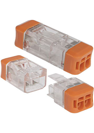 RUICHI СМК 227G-2P, Клемма зажимная соединительная проходная безвинтовая RUICHI СМК 227G-2P, 2-проводная, 2 клеммные зажимы