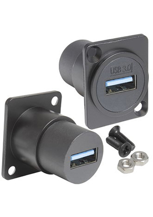 RUICHI USB3.0 A(F)-A(F) PS, Панельный модуль (переходник) передачи данных USB RUICHI USB 3.0 A(F)-A(F) PS, разьемы USB