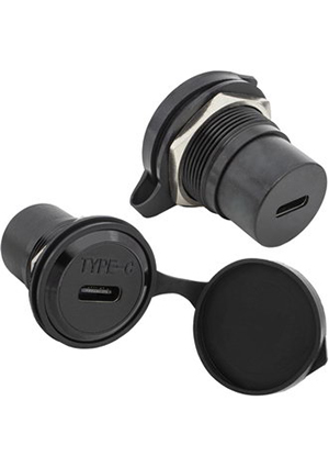 RUICHI TYPE-C F-F PN cap, Панельный модуль (переходник) передачи данных USB Type C RUICHI TYPE-C F-F PN, пр разьемы USB