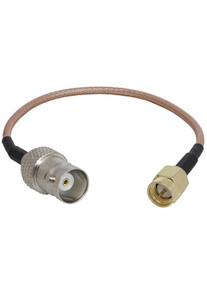 RUICHI BNC-J/SMA-P RG316 15cm, Переходник антенный (розетка-вилка) RUICHI BNC-J/SMA-P, до 6 ГГц, 50 Ом, 0.1 ВЧ разъемы