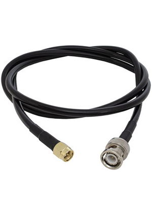 RUICHI BNC-P/SMA-P RG58 100cm, Переходник антенный (вилка-вилка) RUICHI BNC-P/SMA-P, до 3 ГГц, 50 Ом, 0.15 ВЧ разъемы