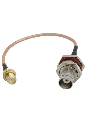 RUICHI BNC-JKY/SMA-PKY RG316 15cm, Переходник антенный (розетка-обратная вилка) RUICHI BNC-JKY/SMA-PKY, роз ВЧ разъемы