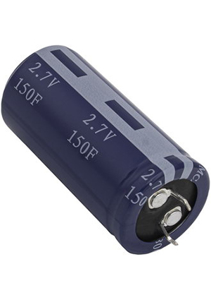 KAMCAP HP-2R7-J157VYJ30, HP-2R7-J157VYJ30, ионистор KAMCAP, 150 Ф, 2.7 В, 25.4х54 мм, циллиндрический, с же суперконденсаторы, ионисторы