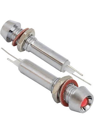 RUICHI L-614-R 3v (6mm), Индикатор светодиодный в корпусе RUICHI L-614-R, диаметр 6 мм, 3 В, -20  +55  C, с индикаторы в корпусе