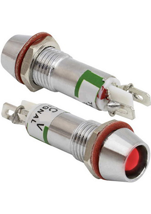 RUICHI L-615-R 3v (8mm), Индикатор светодиодный в корпусе RUICHI L-615-R, диаметр 8 мм, 3 В, -20  +55  C, с индикаторы в корпусе