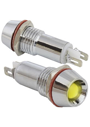 RUICHI L-616-Y 3v (10mm), Индикатор светодиодный в корпусе RUICHI L-616-Y, диаметр 10 мм, 3 В, -20  +55  C, индикаторы в корпусе