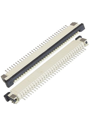 RUICHI FPC/FFC 1.0mm 32A, FPC/FFC разъем для гибких плоских печатных шлейфов и печатных плат RUICHI, шаг ко разъемы на гибкий кабель FFC/FPC