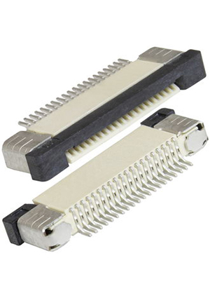 RUICHI FPC/FFC 0.5mm 20A, FPC/FFC разъем для гибких плоских печатных шлейфов и печатных плат RUICHI, шаг ко разъемы на гибкий кабель FFC/FPC