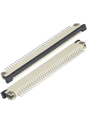 RUICHI FPC/FFC 1.0mm 36A, FPC/FFC разъем для гибких плоских печатных шлейфов и печатных плат RUICHI, шаг ко разъемы на гибкий кабель FFC/FPC