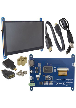 RUICHI DSM-IPS-TOUCH-4, 4.3-дюймовый HDMI-дисплей с емкостным сенсорным экраном RUICHI DSM-IPS-TOUCH- 4, ра OLED дисплеи